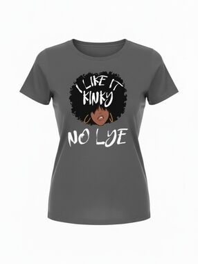 NOT FOR SALE ▪︎▪︎ "KINKY HAIR NO LYE" TEEZ ▪︎ Gray ▪︎ XL